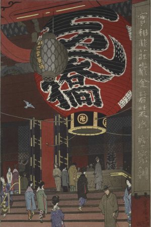 Poster "Tempio di Kannon a Asakusa", Shiro Kasamatsu