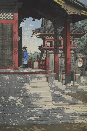 Poster "Tempio Meguro Fudo", Kawase Hasui