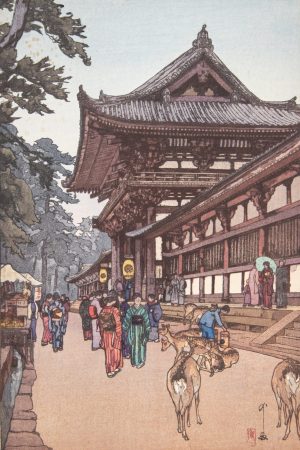 Poster "Daibutzu Temple Gate (Porta al tempio del grande Budda)", Yoshida Hiroshi