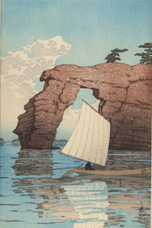 Poster "Matsushima Zaimoku", Kawase Hasui