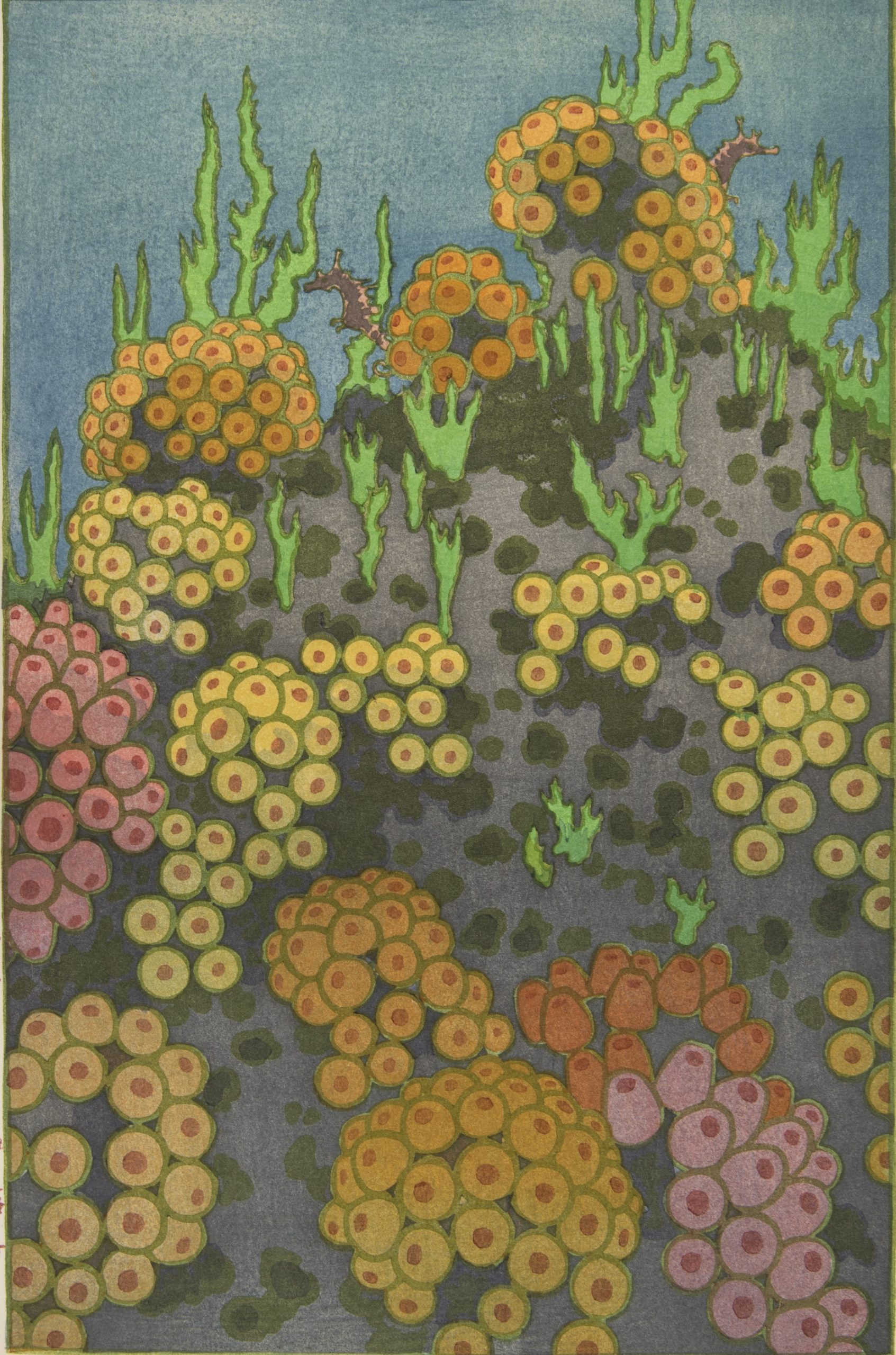 Poster "Tatsu No Otoshige (sea horses)", Yoshida Toshi