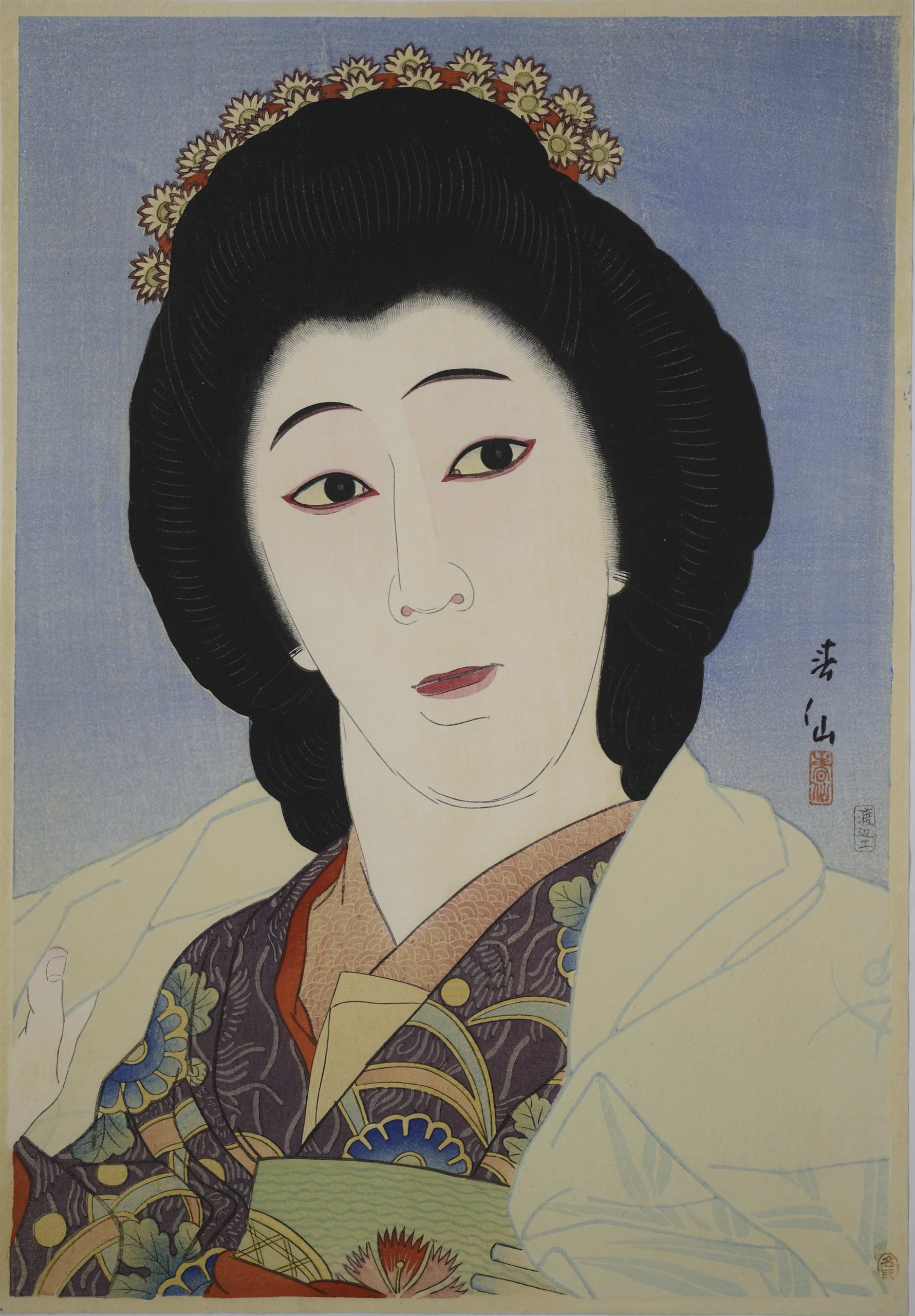 Poster "L’ Attore Kataoka Nizaemon XI come Kakogawa Honzo", Natori Shunsen