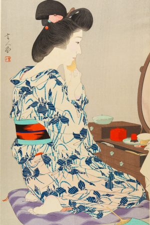 Poster "Light Summer Kimono with Irises", Kotondo Torii