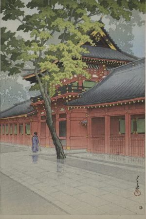 Poster "Dopo la pioggia a Sanno", Kawase Hasui