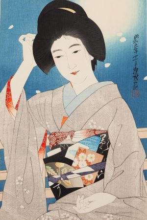 Poster "Hazy Moon on a Spring Night", Shinsui Ito