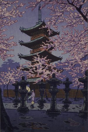 Poster "Santuario Toshogu a Ueno", Shiro Kasamatsu