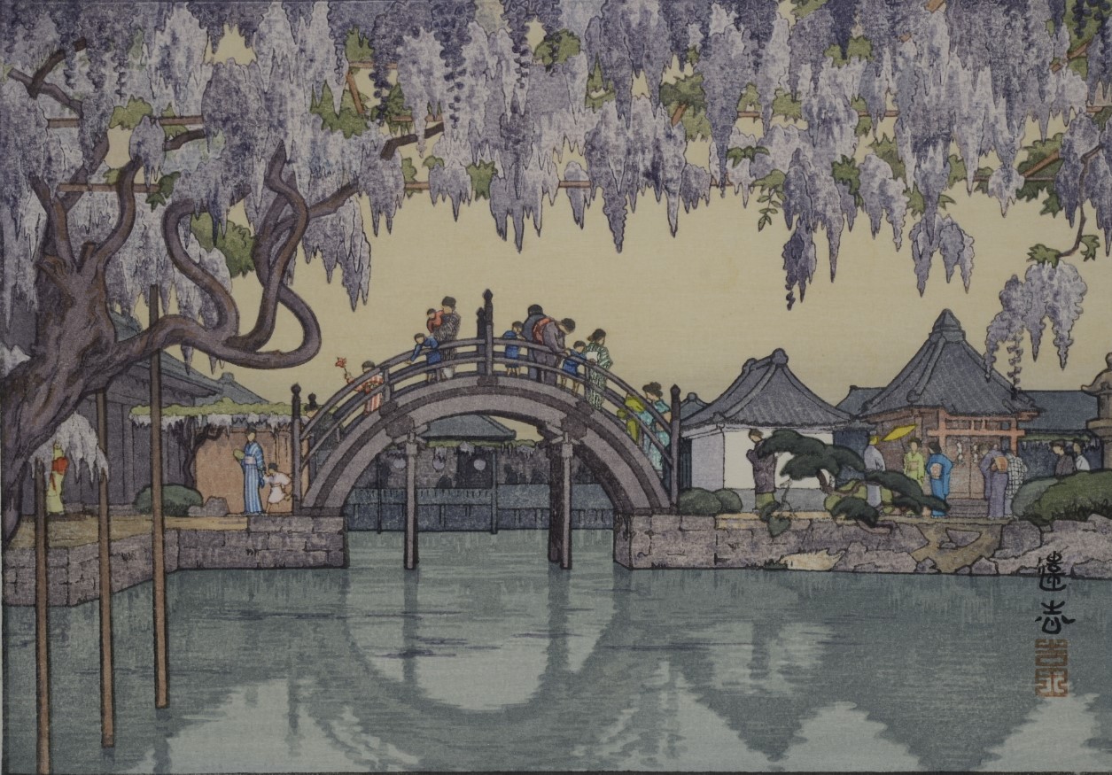 Poster "Taikobashi, Half Moon Bridge", Yoshida Toshi