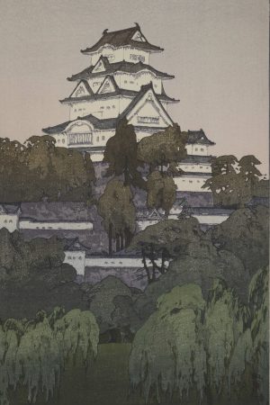 Poster "Il castello di Himeji al mattino", Yoshida Hiroshi