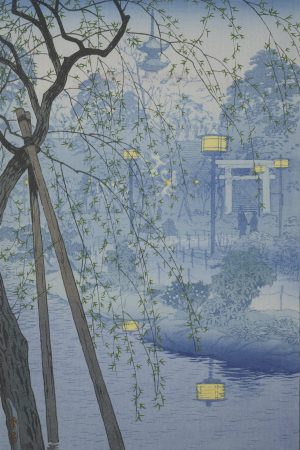 Poster "Sera di primavera sulla sponda del laghetto Shinobazu", Shiro Kasamatsu