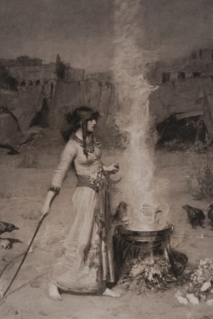 Poster "Il cerchio magico", John William Waterhouse